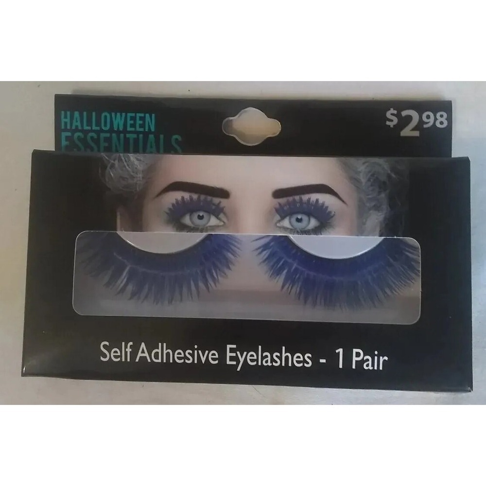 Eyelashes Blue Self Adhesive Reusable Halloween Essentials